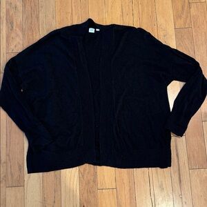 GAP | Black Cardigan Open Front Sweater | size XL